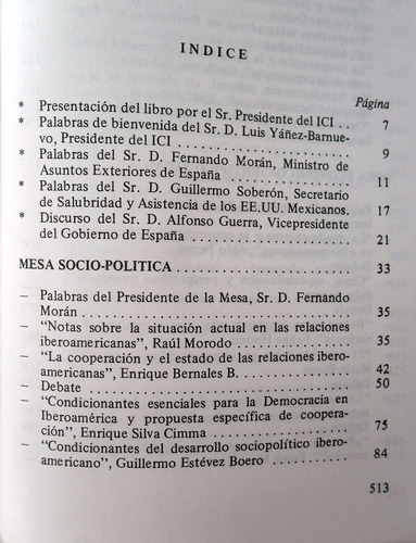 Iberoamérica. Encuentro En La Democracia - 1983