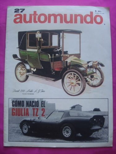 Revista Automundo N° 27 - Renault 1910 A. G. Fiacre