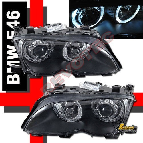 Bmw E-46 Sedan 2002/05 Faros Delanteros Xenon Ojo De Angel