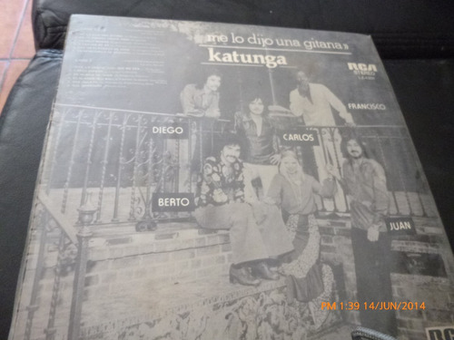 Vinilo Lp De Katunga Cara De Gitana (u122