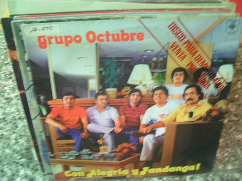 Grupo Octubre Con Alegria Y Fandango Vinilo Cumbia Cuarteto