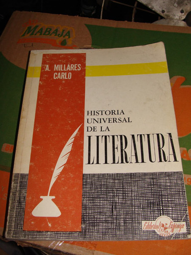 Libro Historia Universal De La Literatura A. Millares Carlo