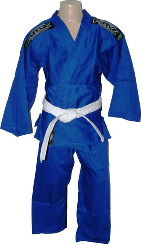 Kimono Judô Infantil Azul Tamanho M4  11anos~12 Anos