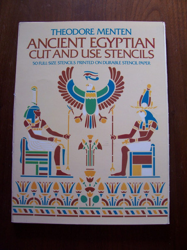 Ancient Egyptian,cut And Use Stencils-theodore Menten-vbf