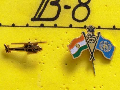 Pin Helicoptero, Onu India