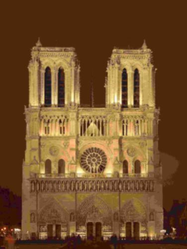 Lamina 30x45cm Arquitectura - Paris - Catedral Notre Dame 2