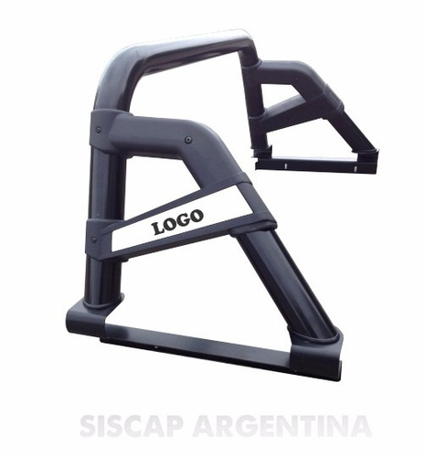 Barra Antivuelco Sport Negra Para Hilux 2016 +  Siscap