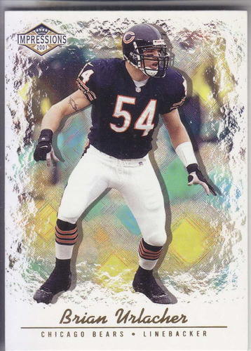 2001 Pacific Impressions Red Backs Brian Urlacher Bears /280