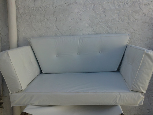 Almohadones Para Futon En Eco Cuero Y Plancha Alta Densidad