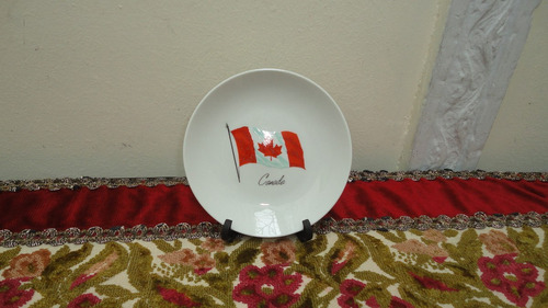 Plato Porcelana De Canada Para Decorar Impecable Vealo