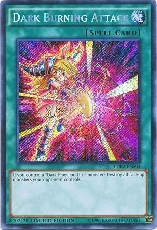 Ataque Ardiente Oscuro Secret Raro Yugioh