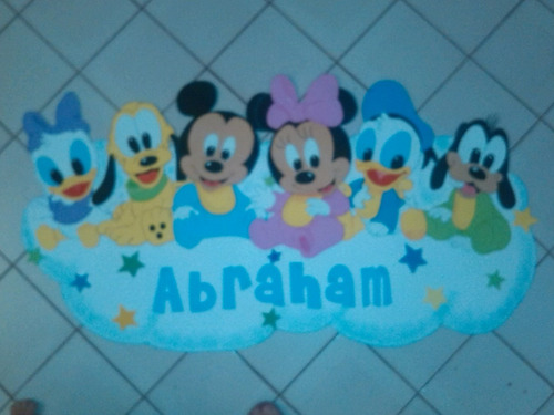 Letreros, Carteles, Banner Mickey Mouse Bebe Foami
