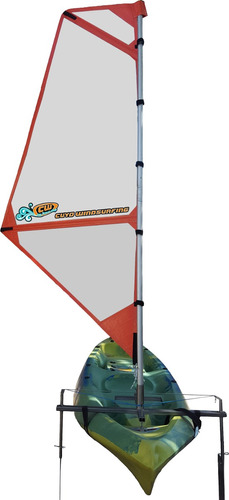 Imagen 1 de 6 de Vela Para Kayak Kit Completo - Adaptable A Kayaks Simples