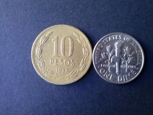 Moneda Estados Unidos One Dime 1988 Ceca P Níquel (c45)