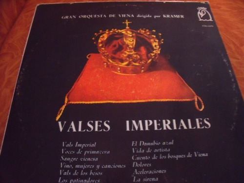 Lp Valses Imperiales, Gran Orq. De Vienna