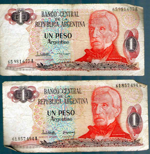 Billete 1 Un Peso Argentino