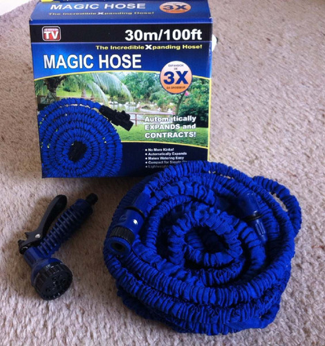 Manguera Expandible 30m 40m 60m Magic Hose Pistola 7 Chorros