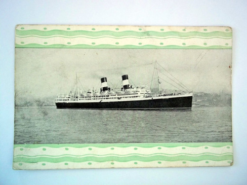 Antigua Foto Postal Buque Duilio Navigazione Italiana