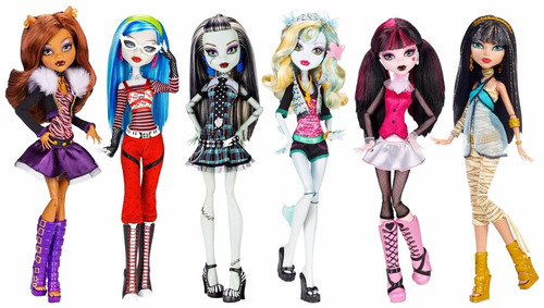 Set Monster Draculaura Clawdeen Cleo Frankie Lagoona Ghoulia