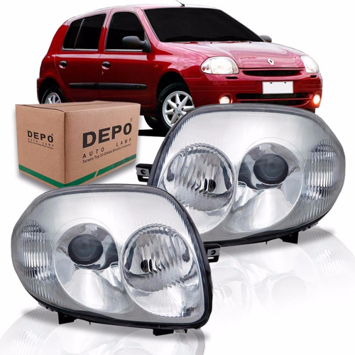 Par Farol Clio 2000 2001 2002 Foco Duplo Depo