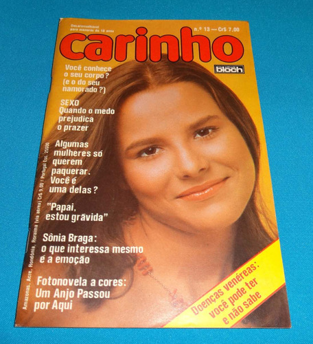 Rara Revista Carinho Nº 13 Nov 1977 Bia Seidl  Sônia Braga