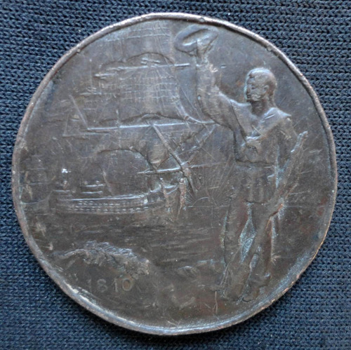 Antigua Medalla Marina Centenario 1810-1910 . 58022