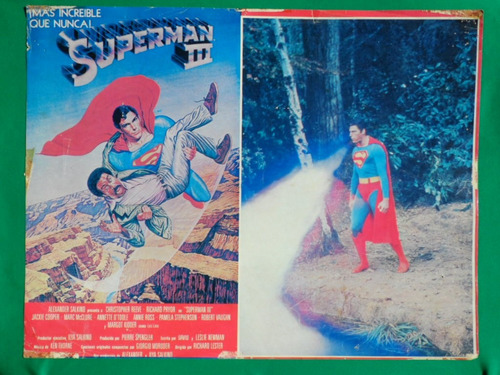 Superman Ill Christopher Reeve Original Cartel De Cine