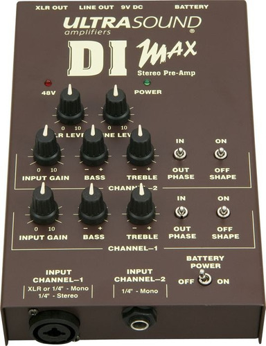 Ultrasound Di Max Acoustic Guitar Preamp