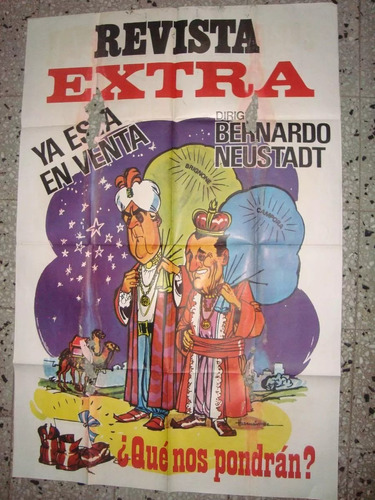 Afiche Póster Original Revista Extra Perón Neustadt 1,10x70