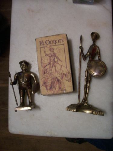 Don Quijote Sancho Panza En Bronce Y Pelicula En Español Vhs