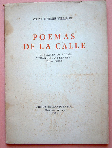 Poemas De La Calle, Oscar Hermes Villordo