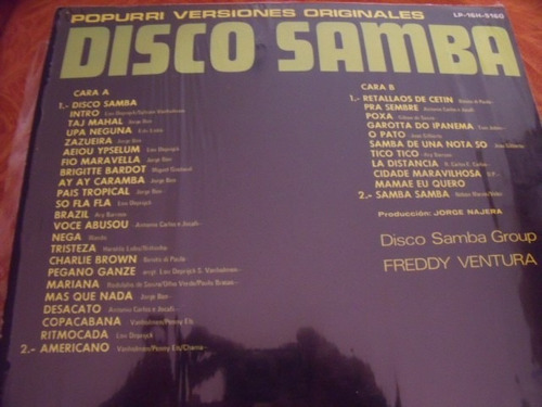 Lp Disco Samba, Popurri Versiones Originales