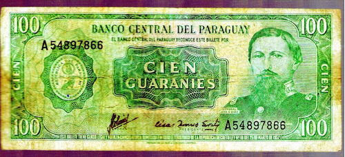 Billete 100 Cien Guaranies
