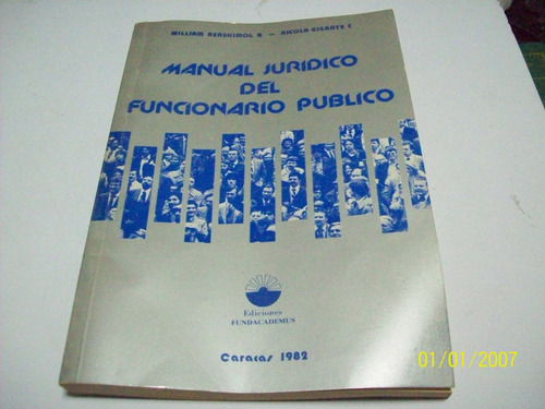 Libro:manual Juridico Del Funcionario Publico-benshimol