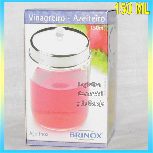 Set (2) Utensilio Mesa Vinagrera Aceitera 150 Ml