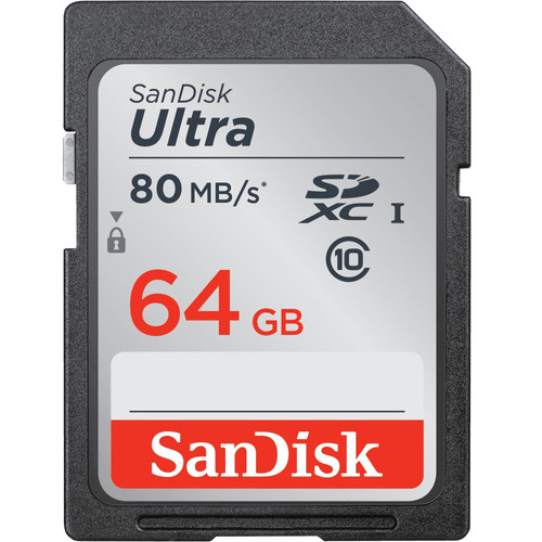 Sandisk Ultra Sdhc Sdxc Uhs-i 64gb 80mb C.10 Tarjeta Memoria