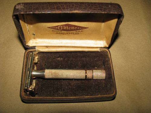 Maquina De Afeitar Antigua  Gillette   Usa. Con Estuche