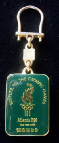 Coleccion!! Llavero Juegos Olimpicos Atlanta 1996 Enchap Oro