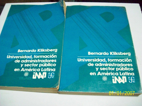 Libro.universidad,formacion De Administradores-kliksberg