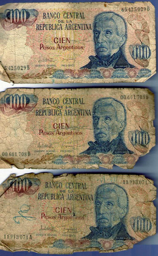 Billete 100 Cien Pesos Argentinos