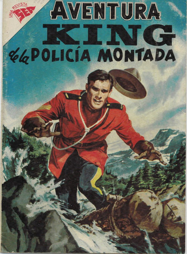 Historieta Comic 1958 Mexico Aventura King Policia Montada