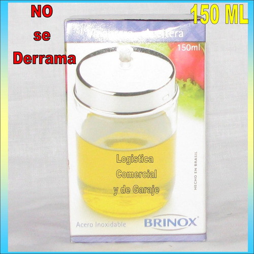 Set (2) Utensilio Mesa Vinagrera Aceitera 150 Ml