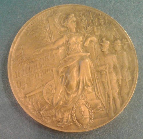 Antigua Medalla Cuarteles Infantería Tucumán 1915 Gottuzzo