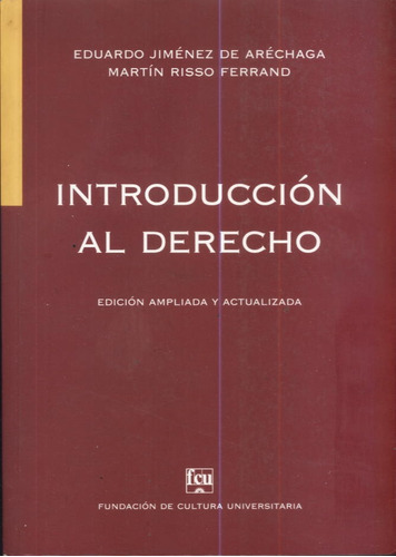 Introducción Al Derecho Jiménez De Aréchaga-risso Ferrand