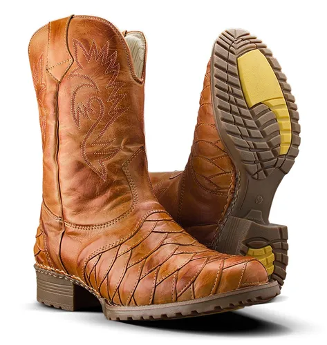 Bota masculina country store cano longo