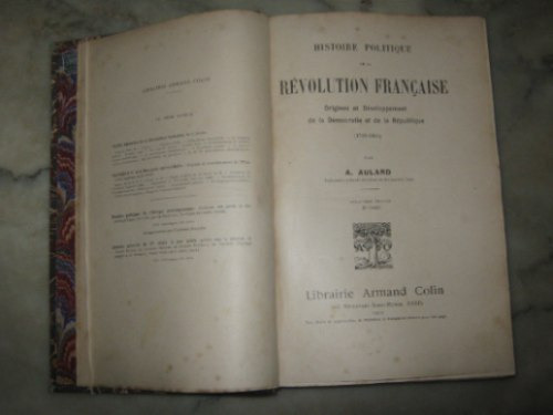 Histoire Politique De La Revolution Francaise,a, Aulard,1921