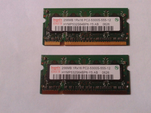 Memoria 512mb Ddr-2 Pc5300 Para Laptop Sodim Pc iMac Mac Min (Usado)