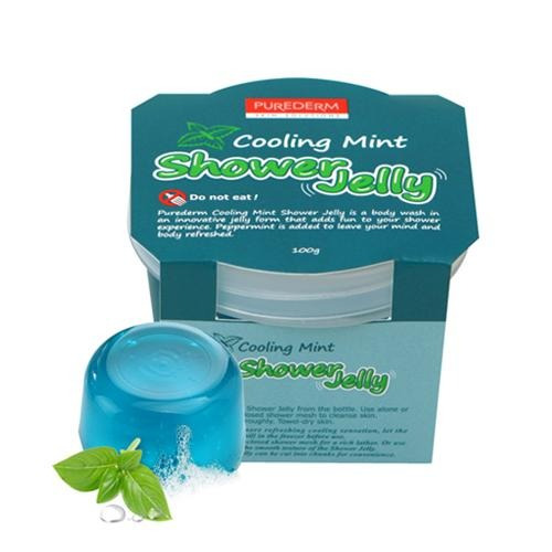 Purederm - Shower Jelly - Cooling Mint (sabonete Geléia)