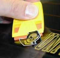 Hoja Plastico Quitar Stickers / Restos Pulido Autos.x10 Unid
