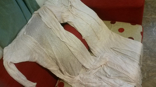 Vestido De Hilo De Seda Largo Y Tapado Haciendo Juego